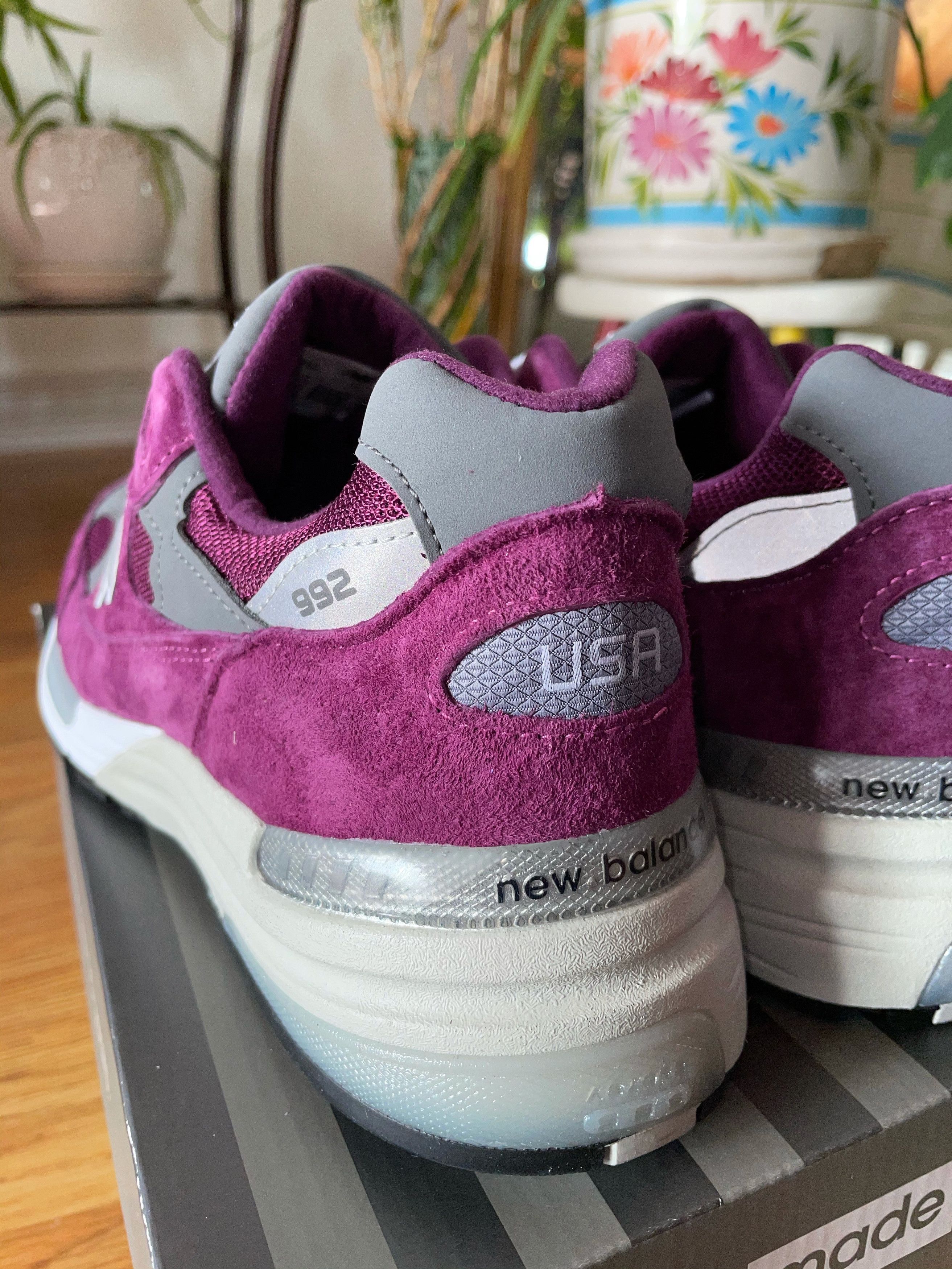 New Balance 992 BA XLD Purple Grey Made in USA Size US 8 / EU 41 - 15 Thumbnail