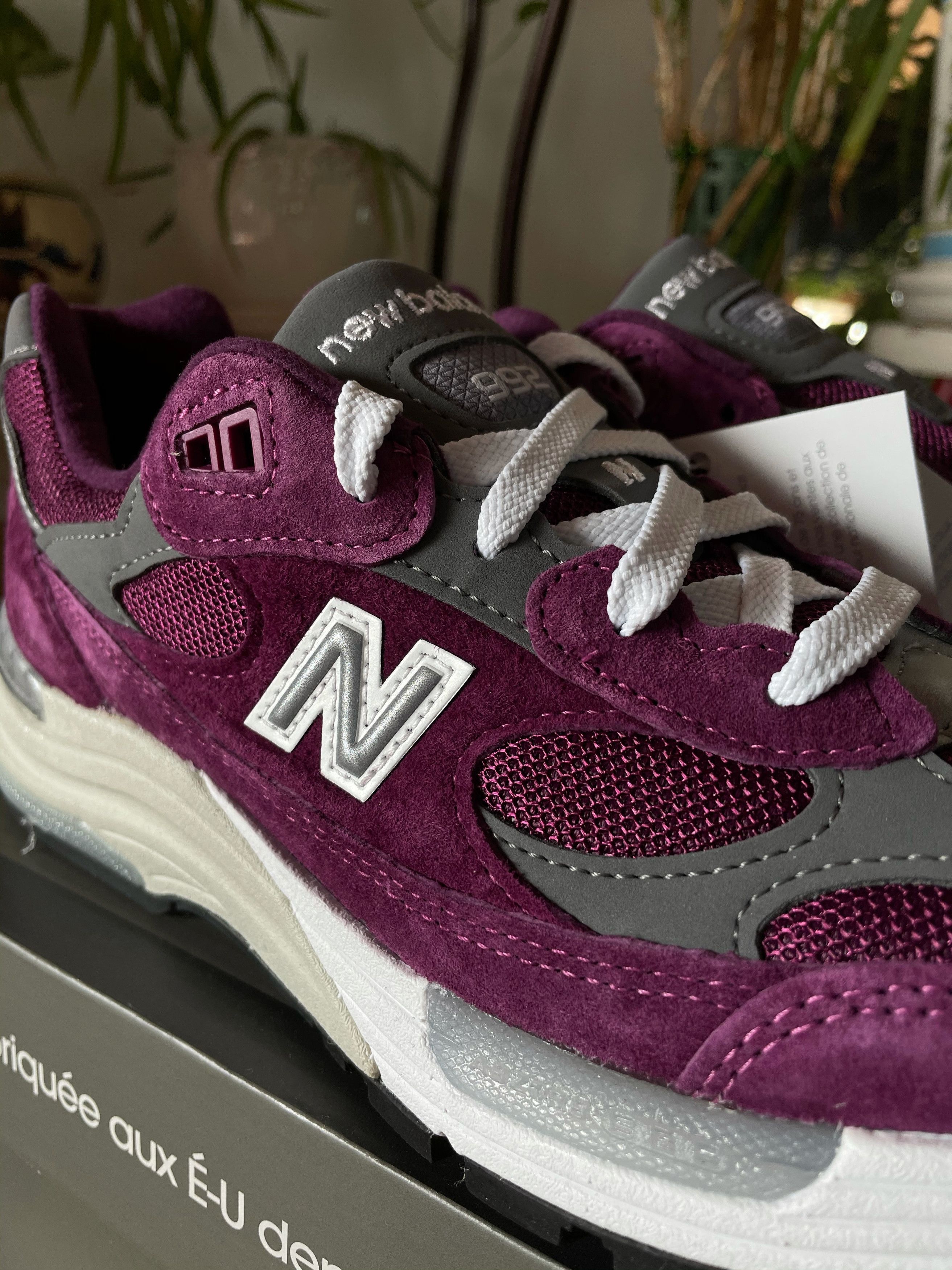 New Balance 992 BA XLD Purple Grey Made in USA Size US 8 / EU 41 - 3 Thumbnail