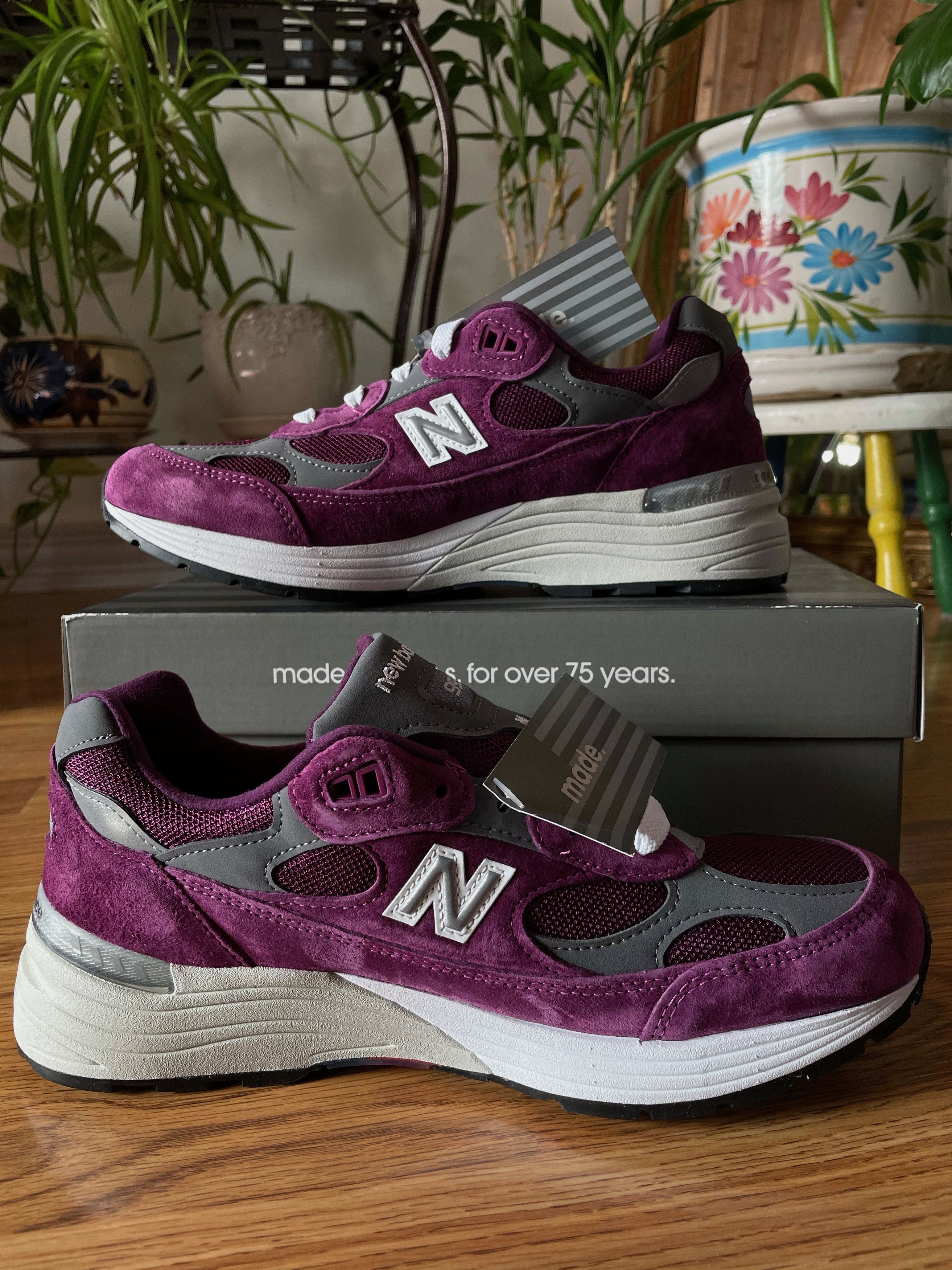 New Balance 992 BA XLD Purple Grey Made in USA Size US 8 / EU 41 - 5 Thumbnail