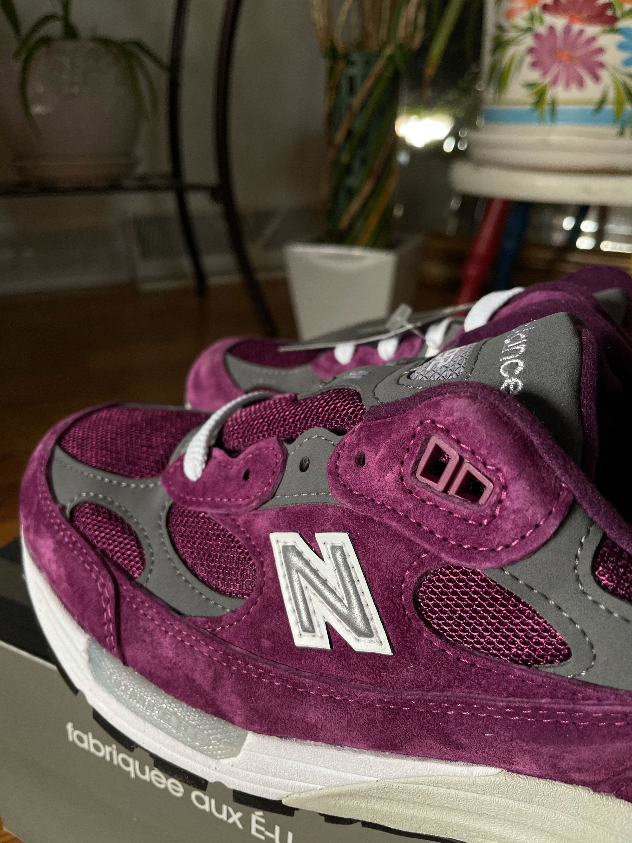 New Balance 992 BA XLD Purple Grey Made in USA Size US 8 / EU 41 - 4 Thumbnail