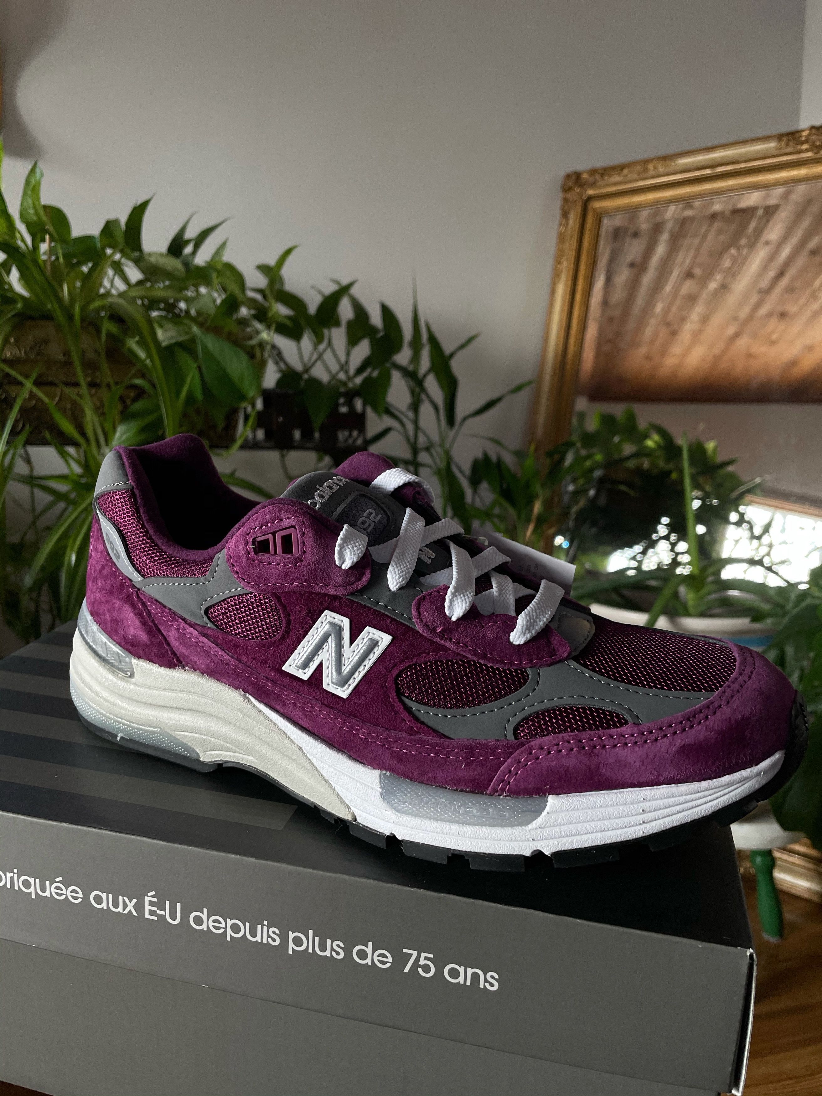 New Balance 992 BA XLD Purple Grey Made in USA Size US 8 / EU 41 - 9 Thumbnail