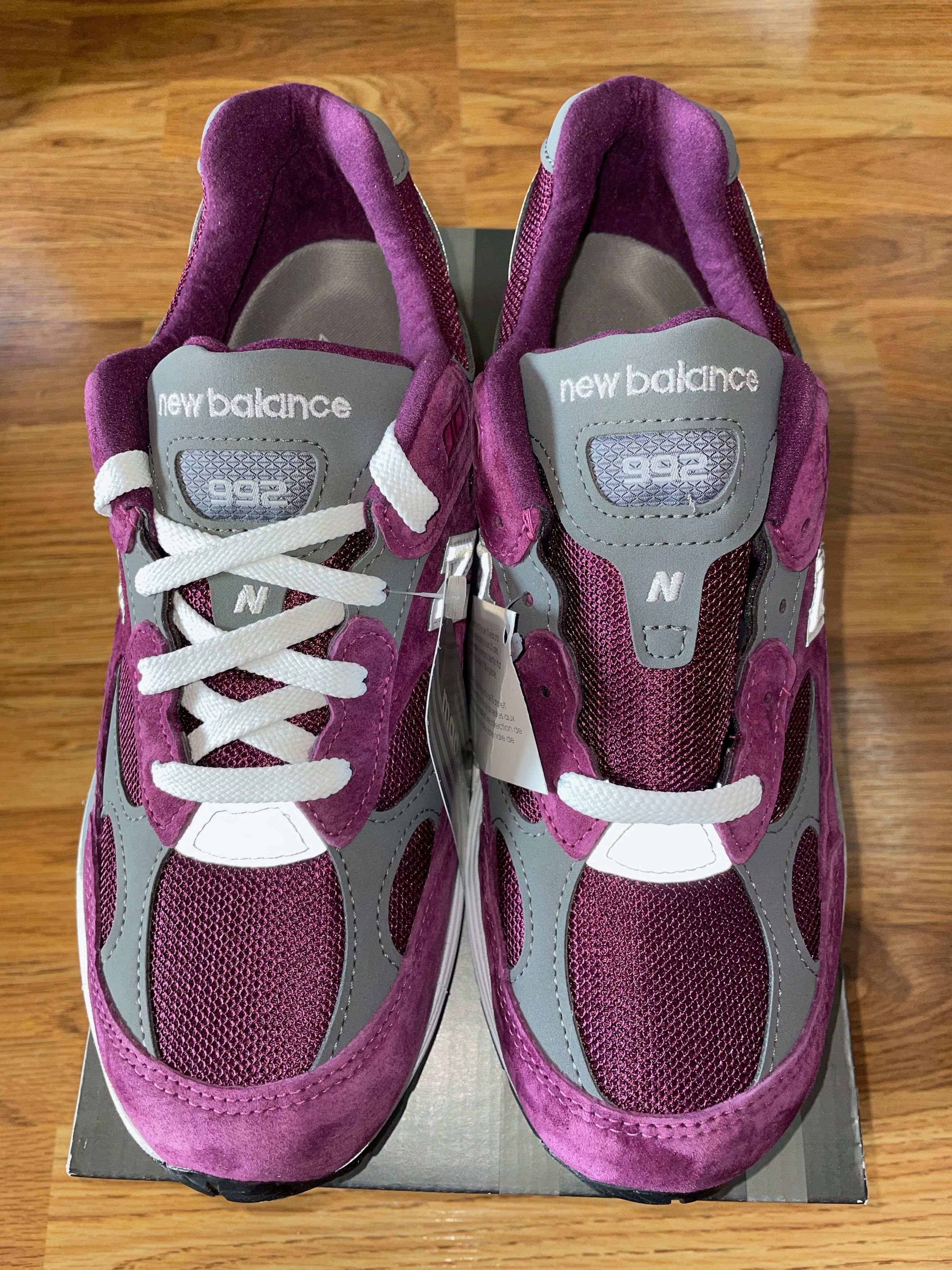 New Balance 992 BA XLD Purple Grey Made in USA Size US 8 / EU 41 - 18 Thumbnail
