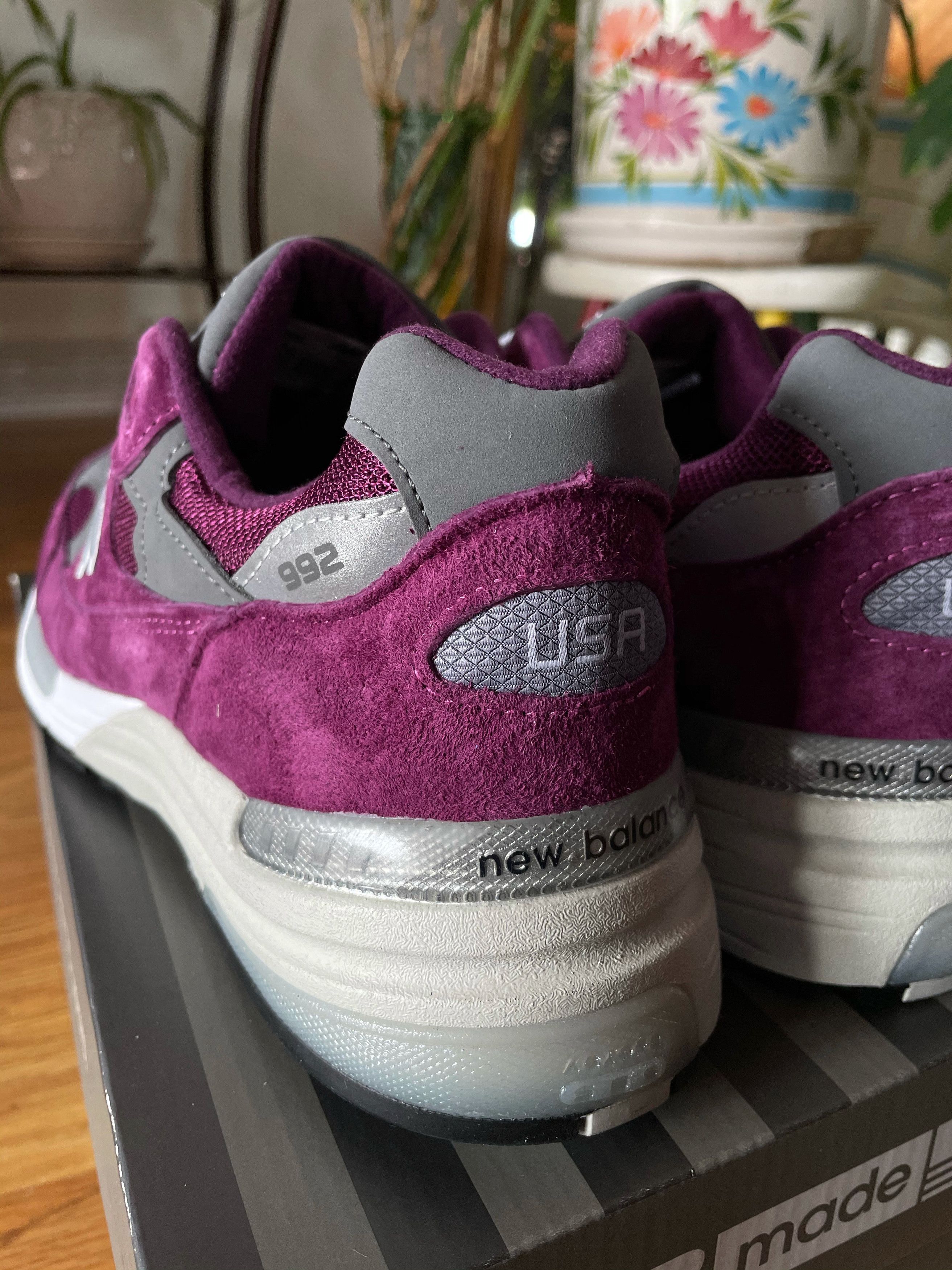 New Balance 992 BA XLD Purple Grey Made in USA Size US 8 / EU 41 - 16 Thumbnail