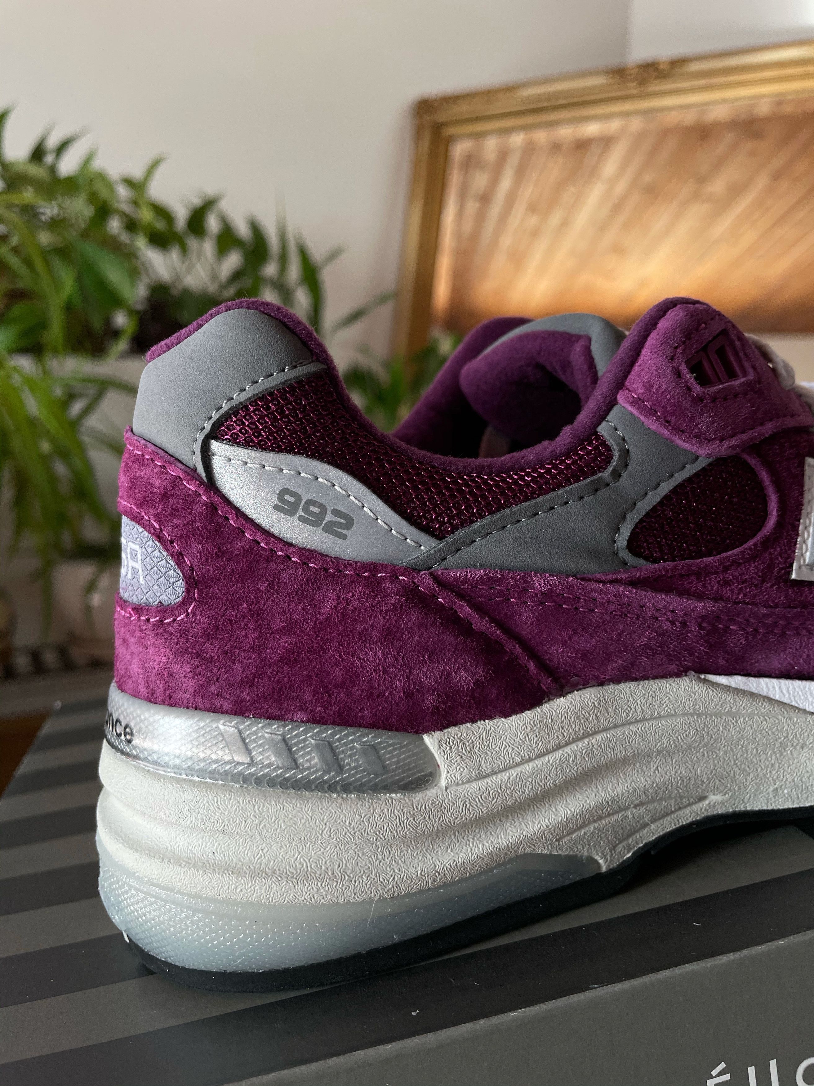 New Balance 992 BA XLD Purple Grey Made in USA Size US 8 / EU 41 - 7 Thumbnail