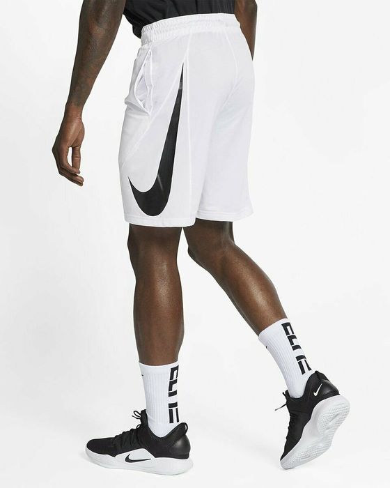 Nike Nike HBR DriFit Basketball Shorts White Black SZ L Grailed