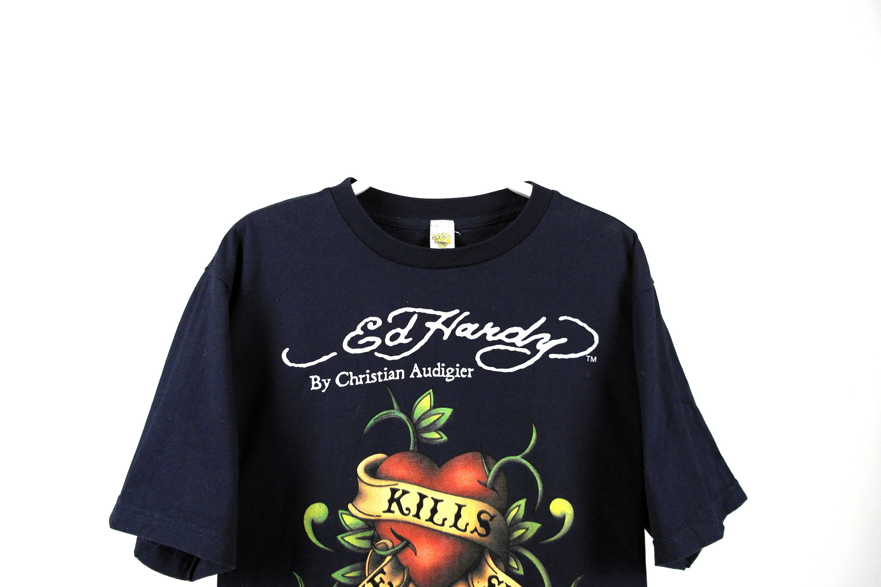 Christian Audigier Ed Hardy by Christian Audigier Ed Hardy Tshirt Size US XL / EU 56 / 4 - 2 Thumbnail