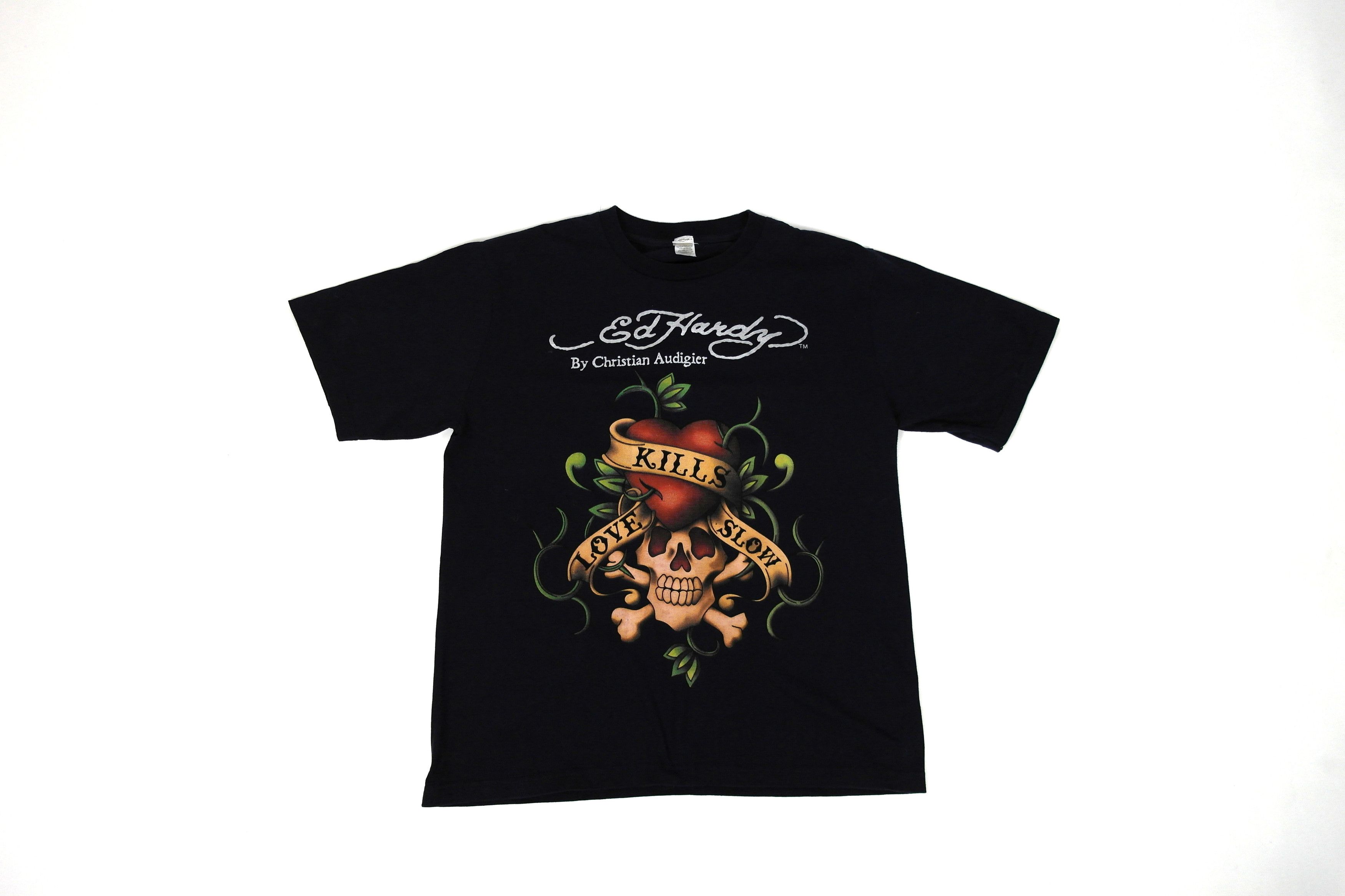 Christian Audigier Ed Hardy by Christian Audigier Ed Hardy Tshirt Size US XL / EU 56 / 4 - 6 Thumbnail