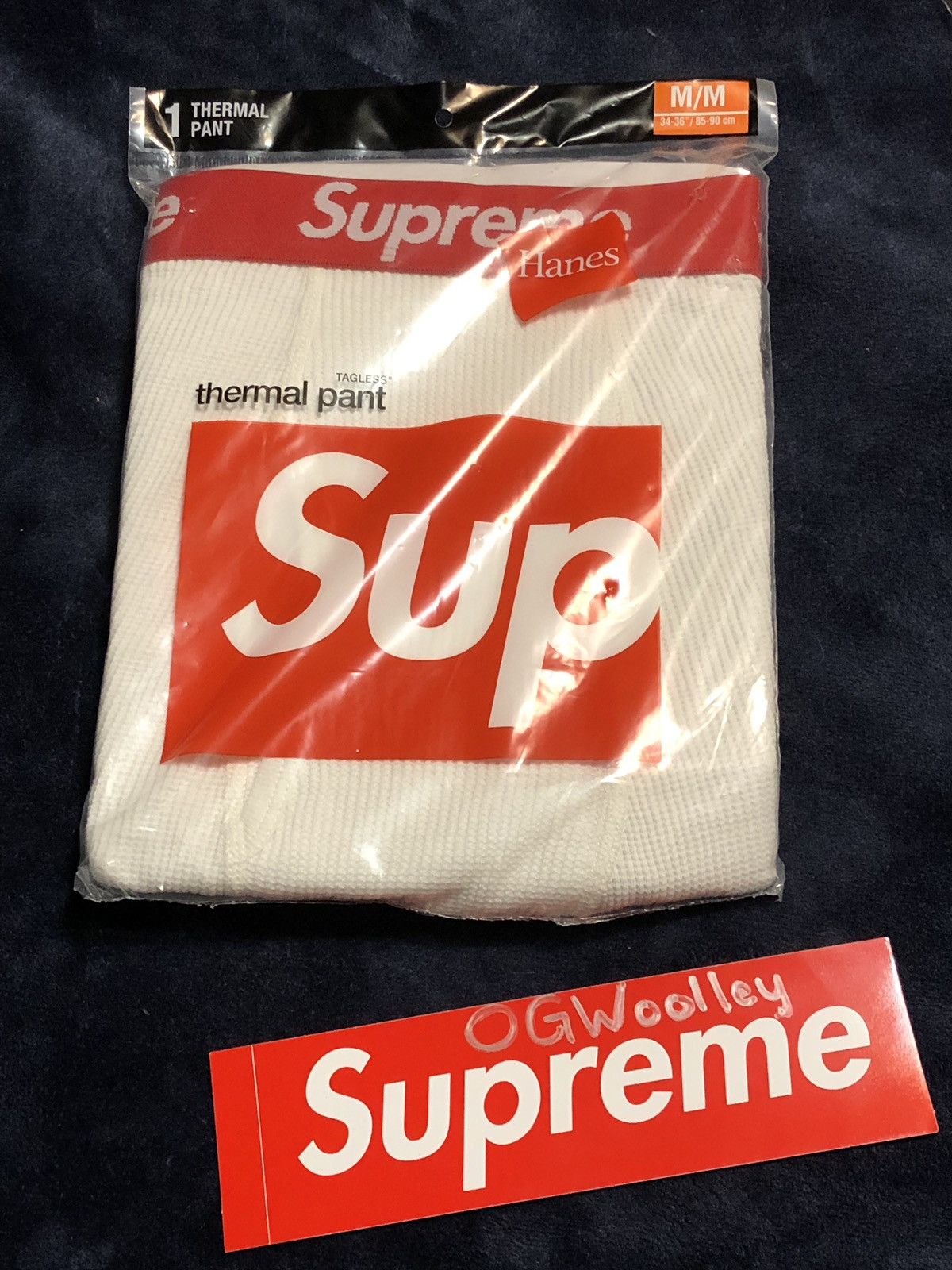 Supreme Hanes Bone Thermal | Grailed