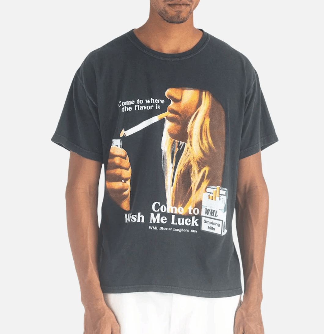 WISH ME LUCK - SMOKERS SHIRT deals - LARGE