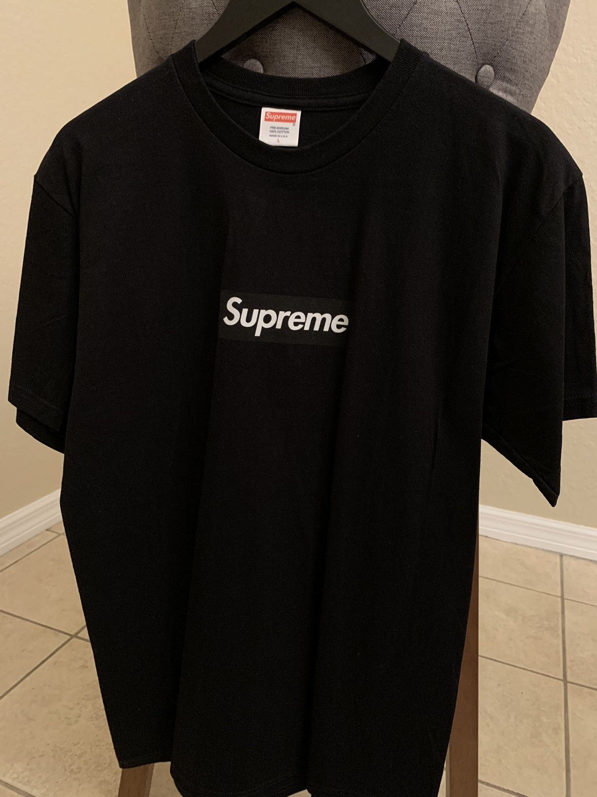 Supreme 2007 Black on Black Friends and Family box logo