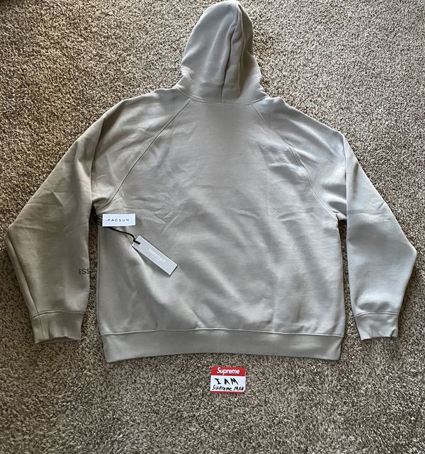 Fear of God Essentials 3D Silicon Applique Pullover Hoodie Gray