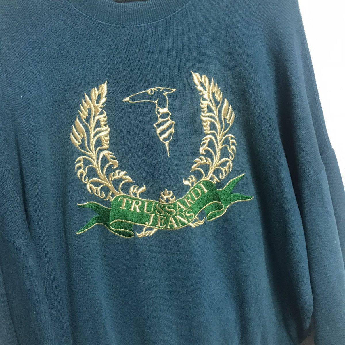 Trussardi trussardi sweatshirt big logo embroidery Size US M / EU 48-50 / 2 - 2 Thumbnail