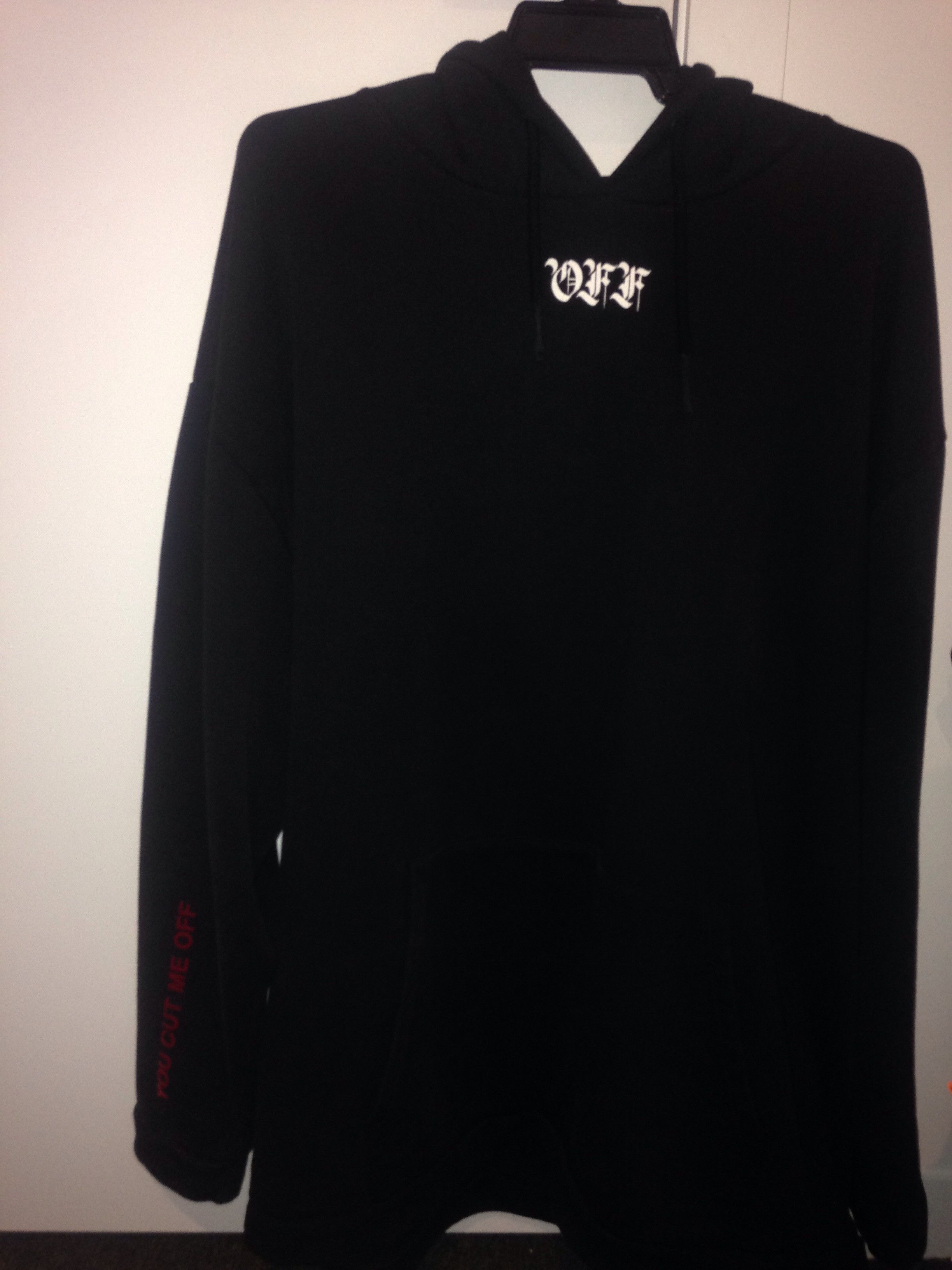 Off White You Cut Me Off Hoodie Grailed