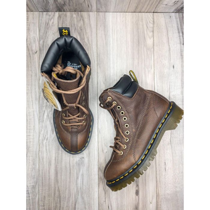 Dr. Martens Dr Martens Santo Lace Up Boots Brown Grizzly Grailed