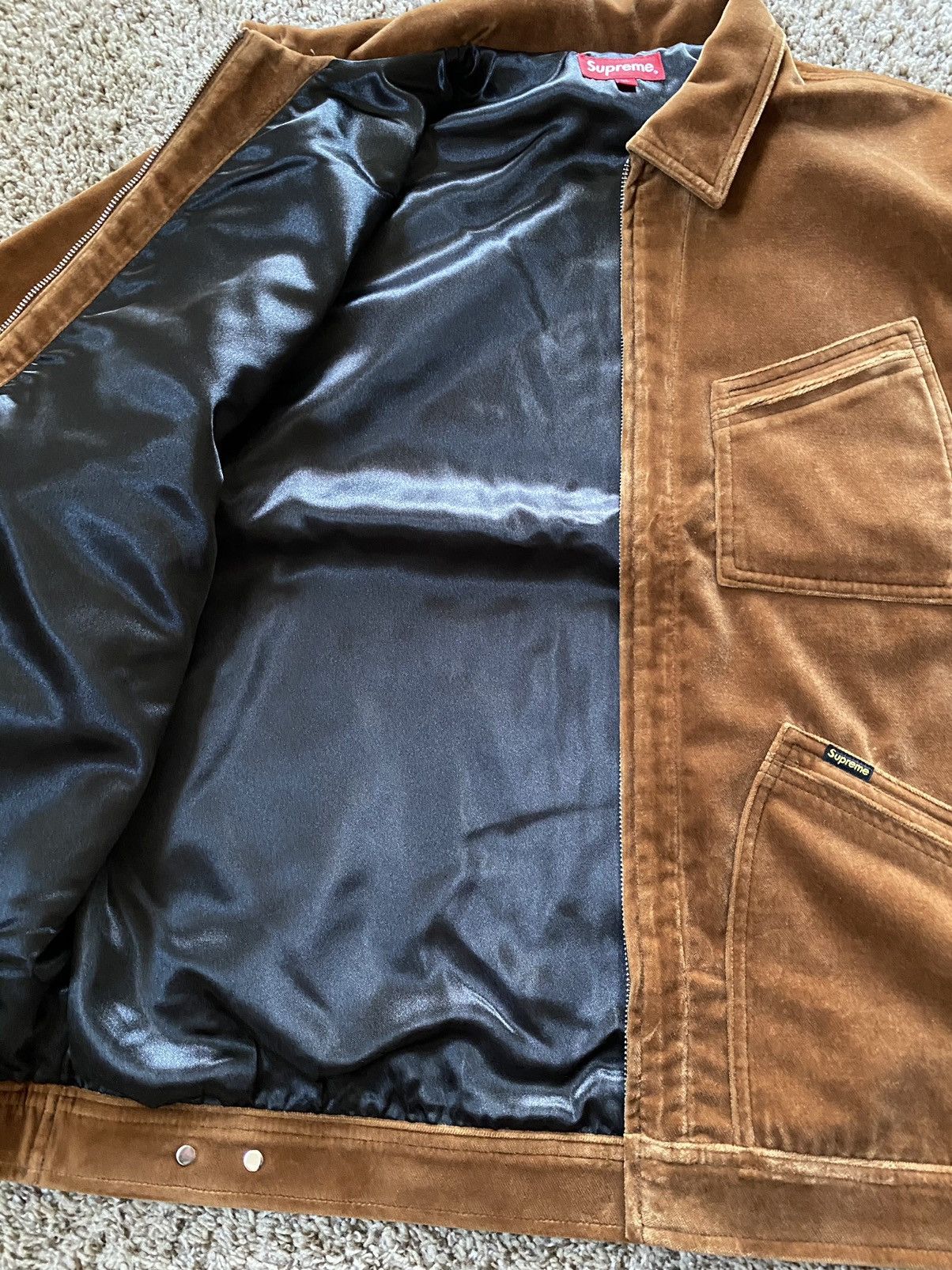 【即完売】【レア】Supreme 20AW Velvet Work Jacket Velvet Work Jacket - fall/winter 2020 - Supreme