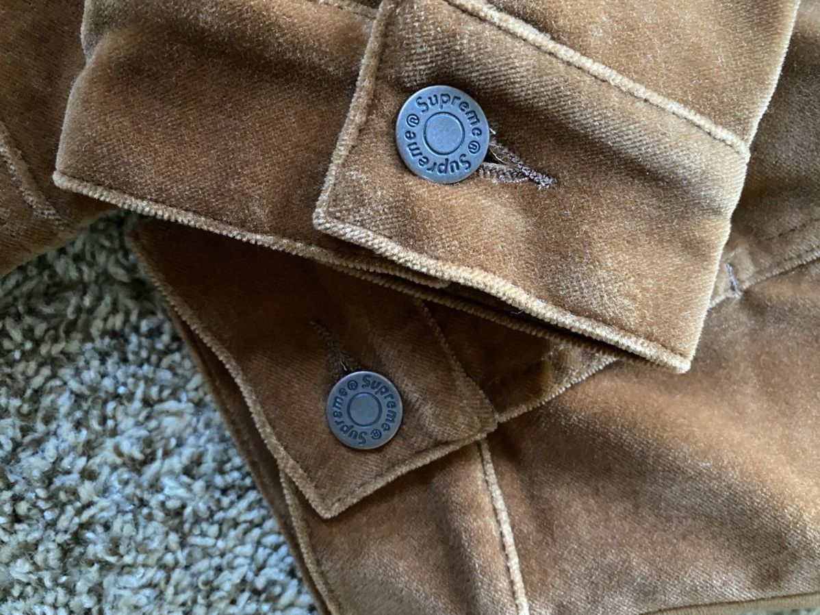 Supreme Supreme velvet work jacket fw20 brown Size US XL / EU 56 / 4 - 4 Thumbnail