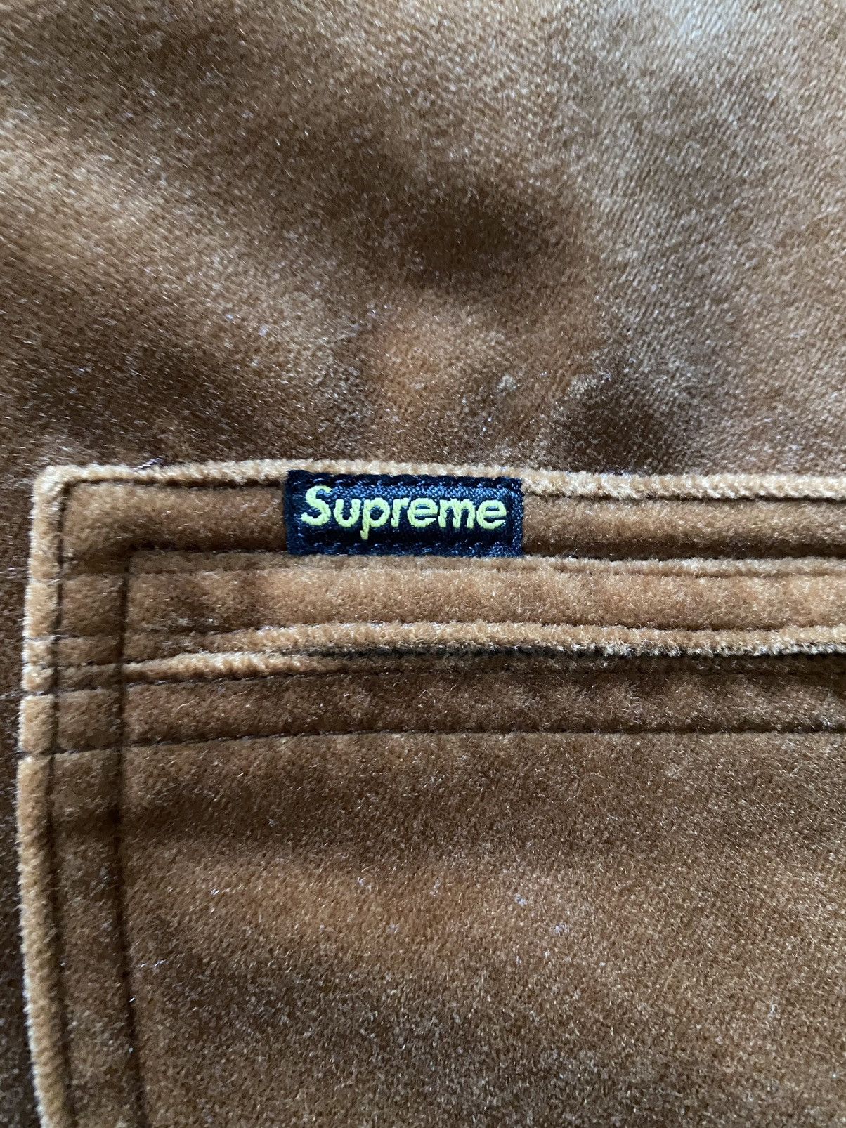 Supreme Supreme velvet work jacket fw20 brown Size US XL / EU 56 / 4 - 3 Thumbnail