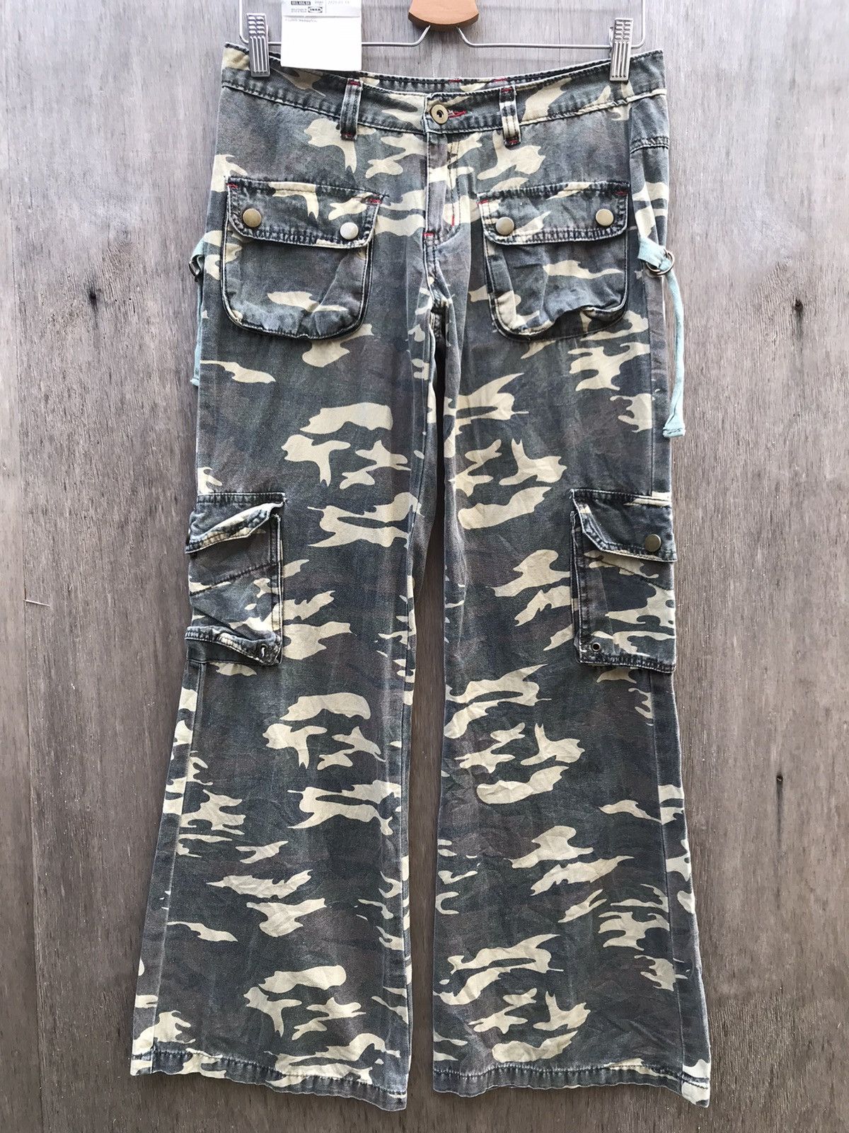Unknown Japanese Camo Cargo Tactical Pants Bootcut