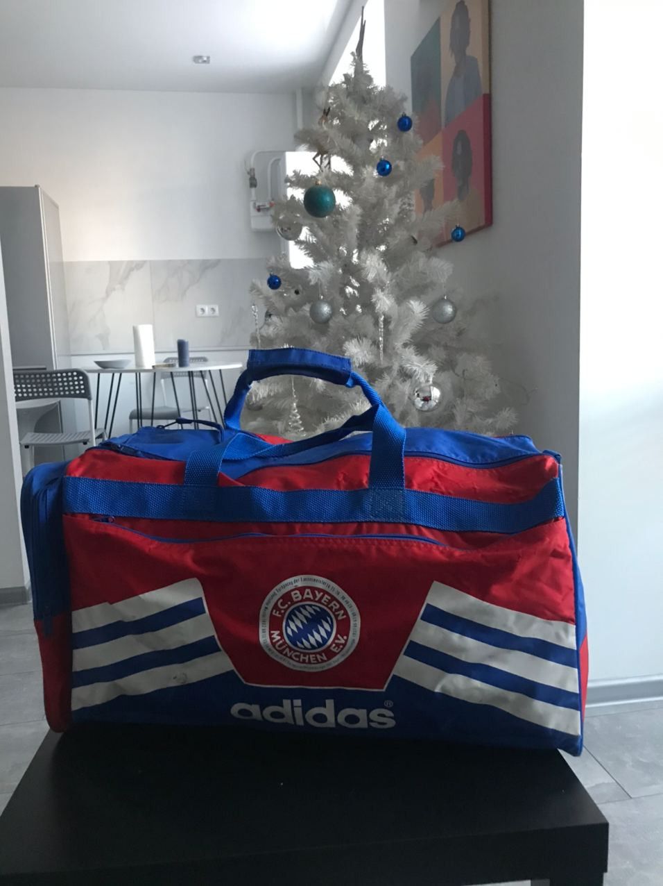 Adidas Vintage 90s Adidas Bayern Munchen big footbal bag rare Size ONE SIZE - 1 Thumbnail
