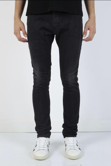 Saint Laurent Paris 16FW D02 Black Washed Stretch Jeans Sz27 & 34