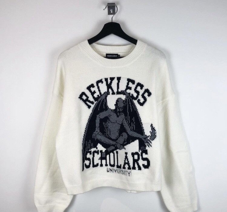 Reckless Scholars University knitsweaterメンズ - ニット/セーター