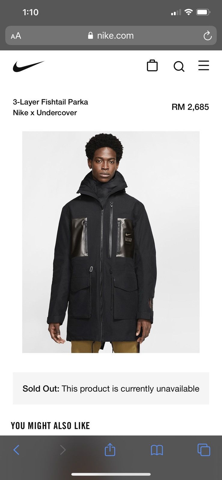 Undercover Nike X Undercover 3-in-1 Layered Fishtail Parka | Grailed