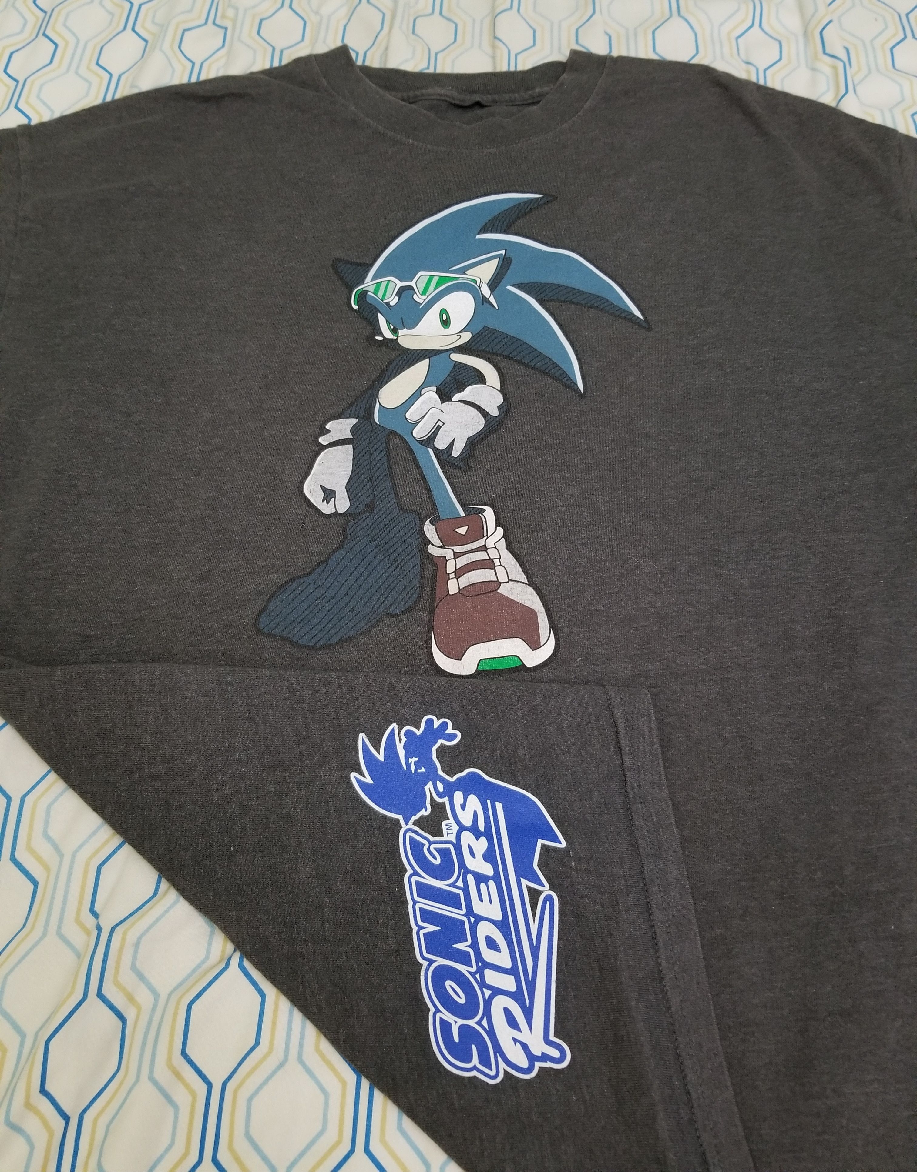 2006 Sonic the Hedgehog 15th Anniversary Sonic Riders T Shirt popular