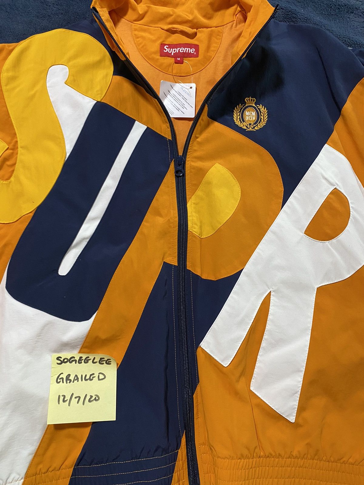 Supreme Supreme Big Letter Track Jacket Medium M Grailed