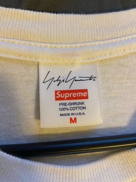 Supreme Supreme / Yohji Yamamoto Scribble Wolf Tee White FW20