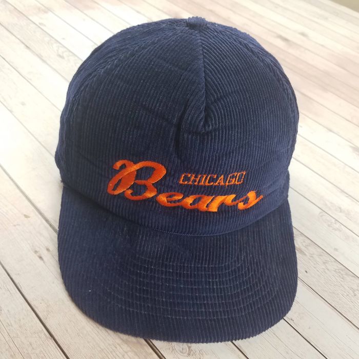 Vintage Style Chicago Bears Corduroy Hat Snap Back Clark 