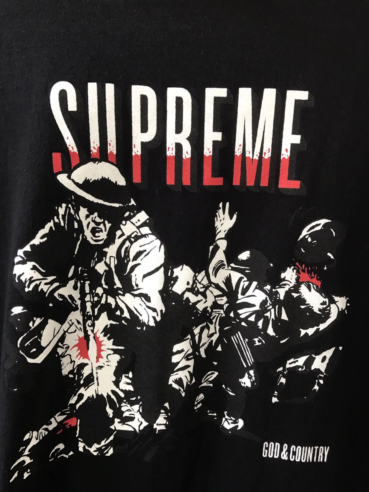 Supreme God And Country Tee in Black Size US L / EU 52-54 / 3 - 2 Thumbnail