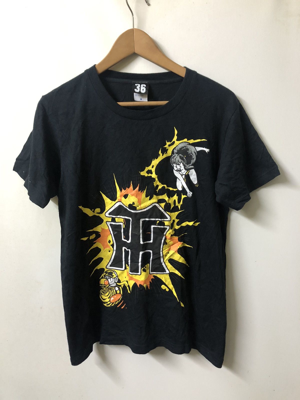 Vintage 90’s Anime T shirt Urusei Yatsura M x Hanshin Tiger