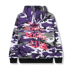 supreme purple camo hoodie