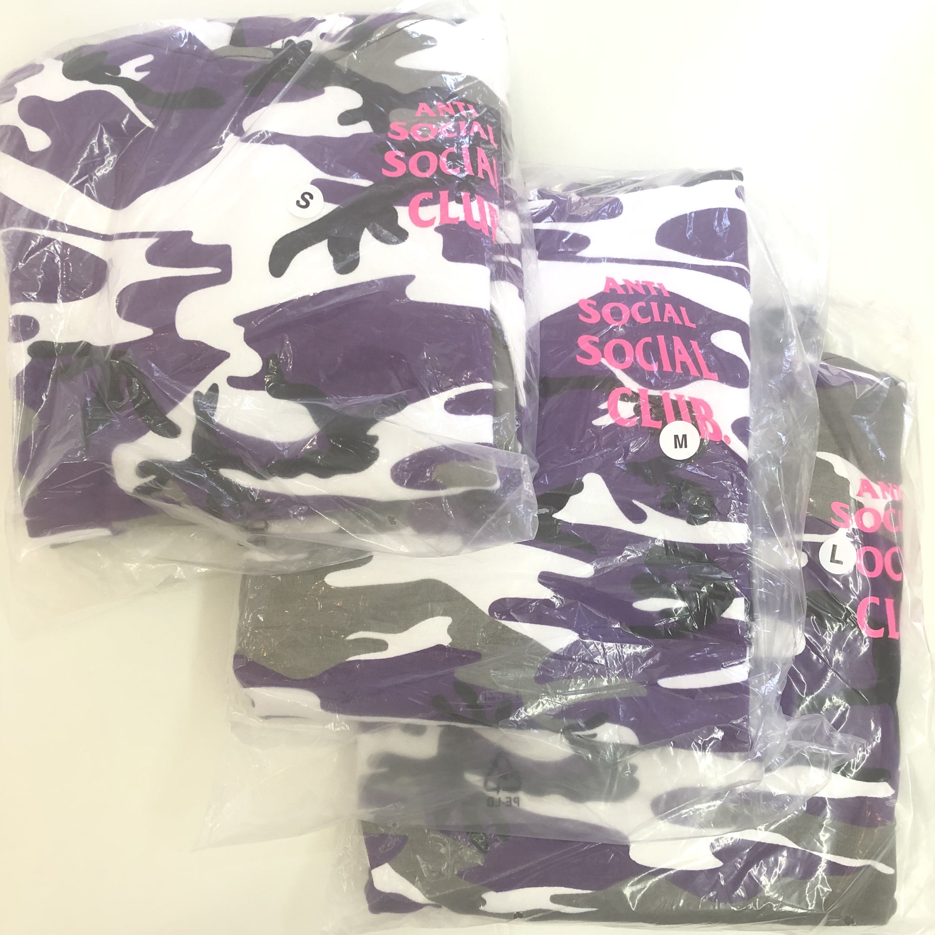 Anti Social Social Club True Colors Purple orders Camo Hoodie Size Medium