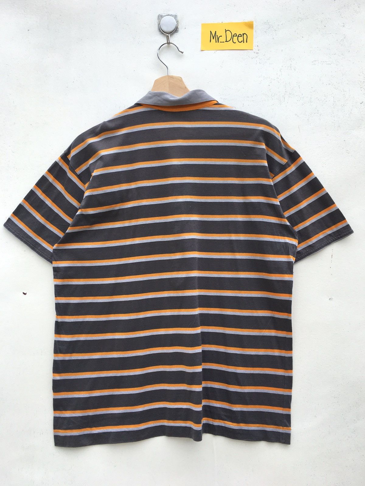 Yves Saint Laurent Vintage 90 YSL Yves Saint Laurent Stripes Polo Shirt Size US M / EU 48-50 / 2 - 8 Thumbnail