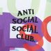 Anti Social Social Club DS ASSC Black Logo Headrush All Ove White Hoodie in hand Size US XXL / EU 58 / 5 - 5 Thumbnail