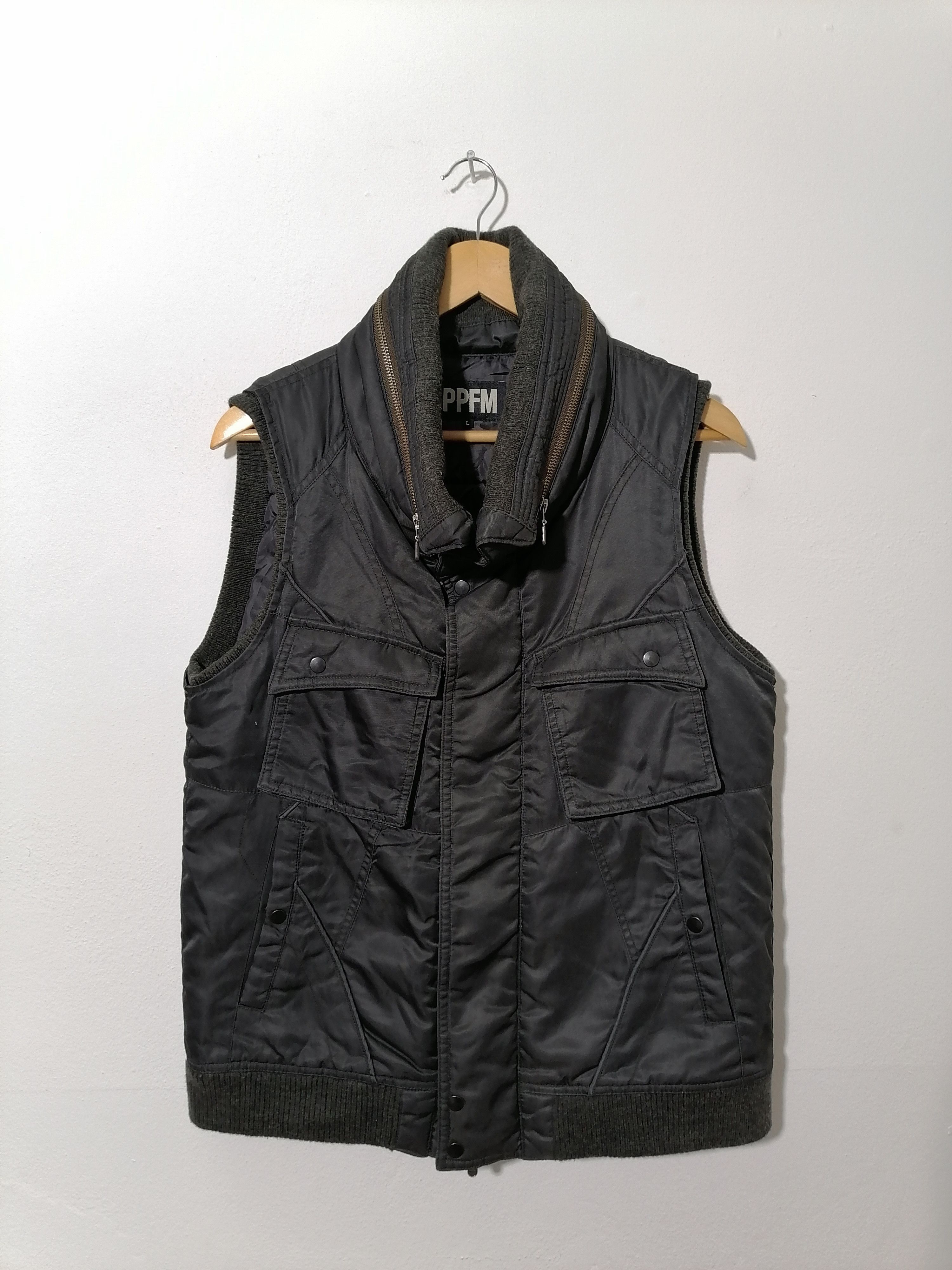 Streetwear PPFM Puffy No Sleeve Jacket Grailed