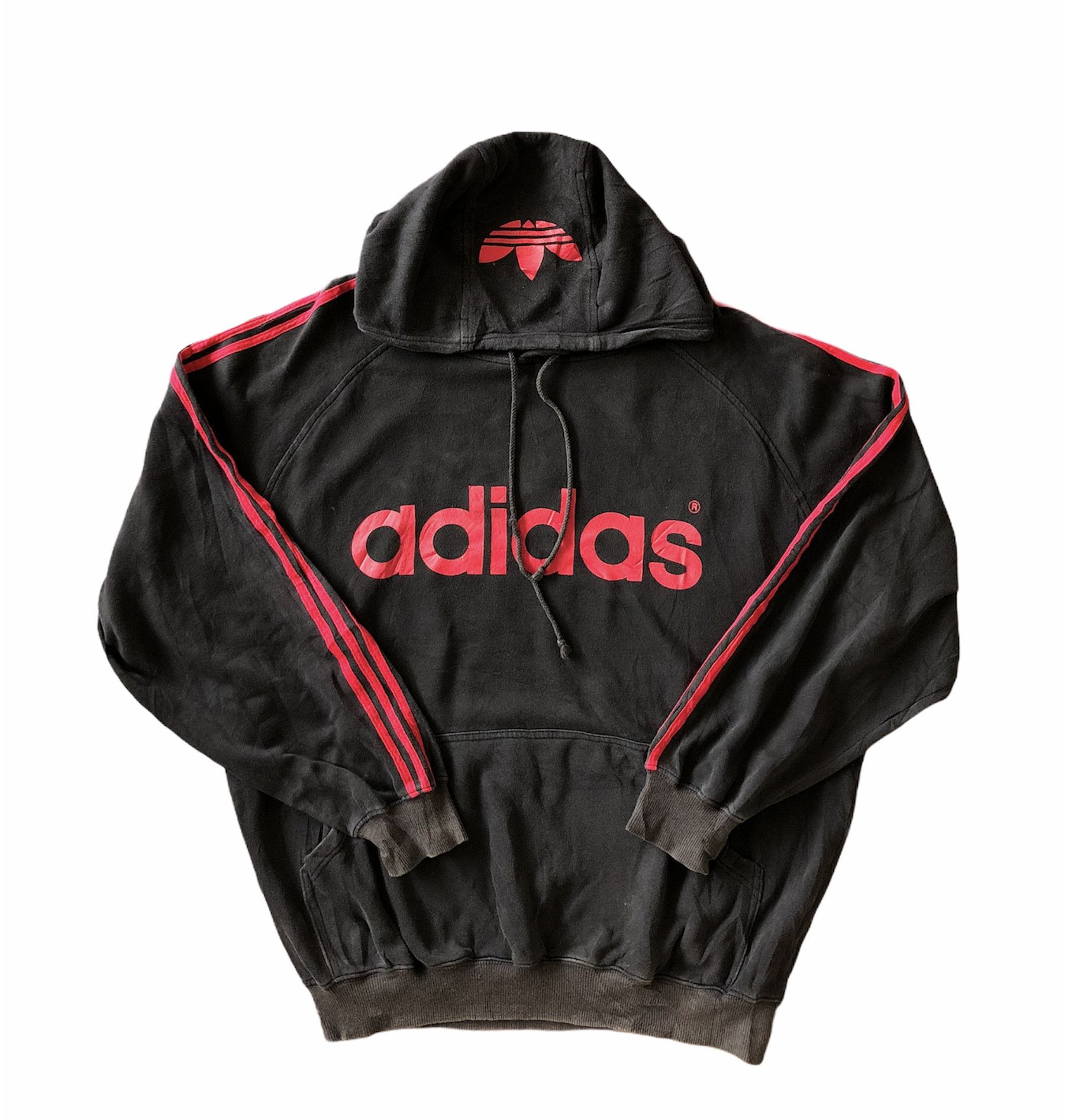 VINTAGE 90’S ADIDAS BIG LOGO BAGGY HOODIE