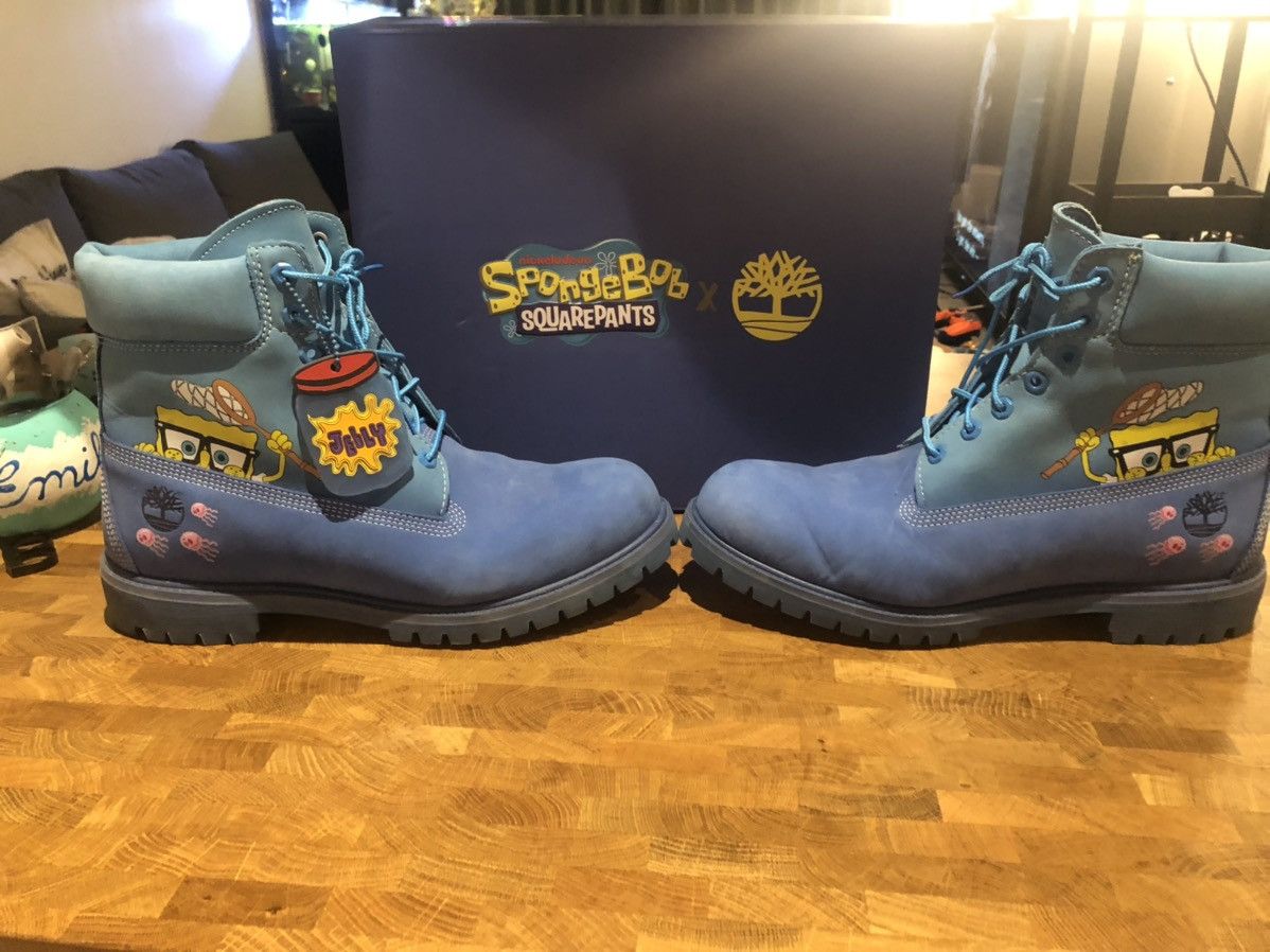 Blue spongebob timbs online