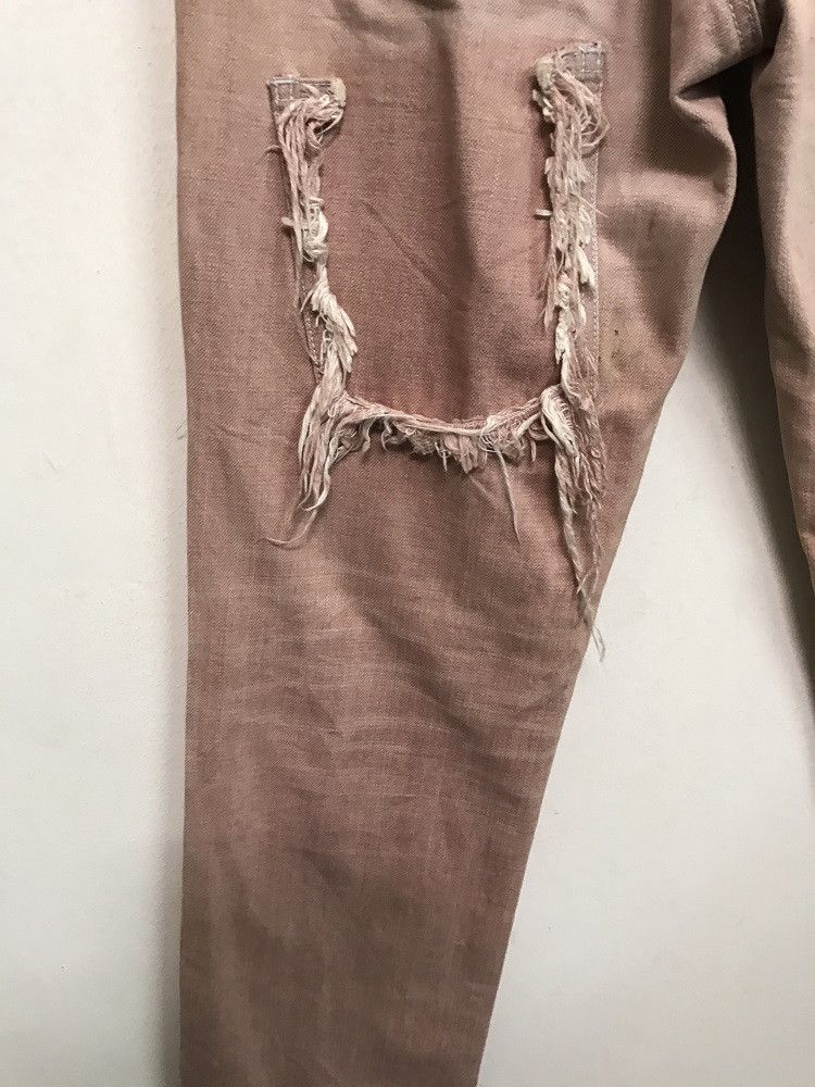 Vintage FEW by Friction Dead In Japan Damaged Ripped Denim Jeans Size US 31 - 18 Thumbnail