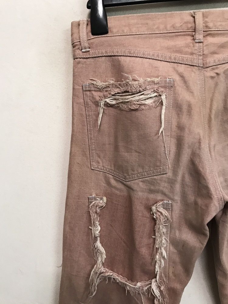 Vintage FEW by Friction Dead In Japan Damaged Ripped Denim Jeans Size US 31 - 13 Thumbnail