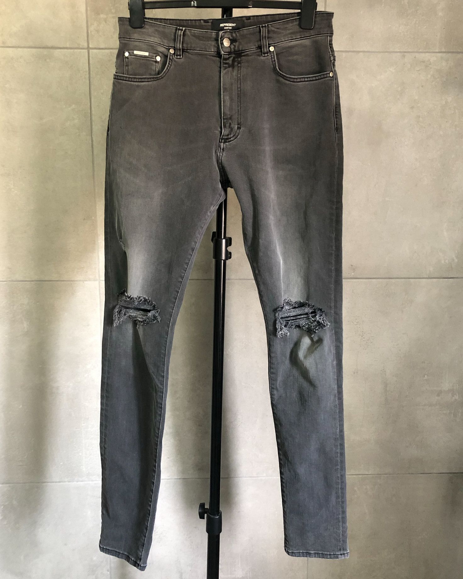 Represent Clo. DESTROYER DENIM - VINTAGE GREY 36 w/ tags Size US 36 / EU 52 - 2 Thumbnail