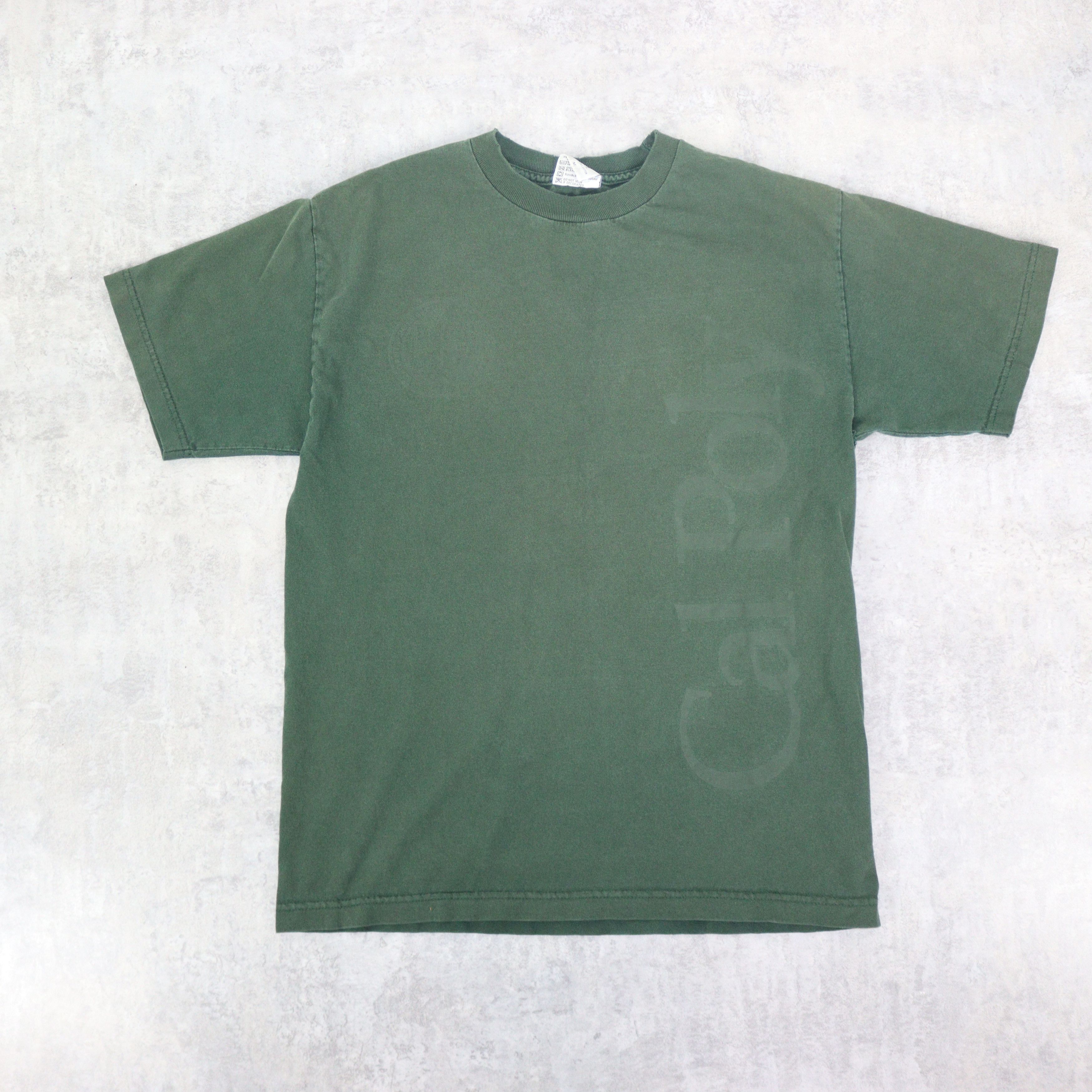 90s Faded Uni Blank Green Tee