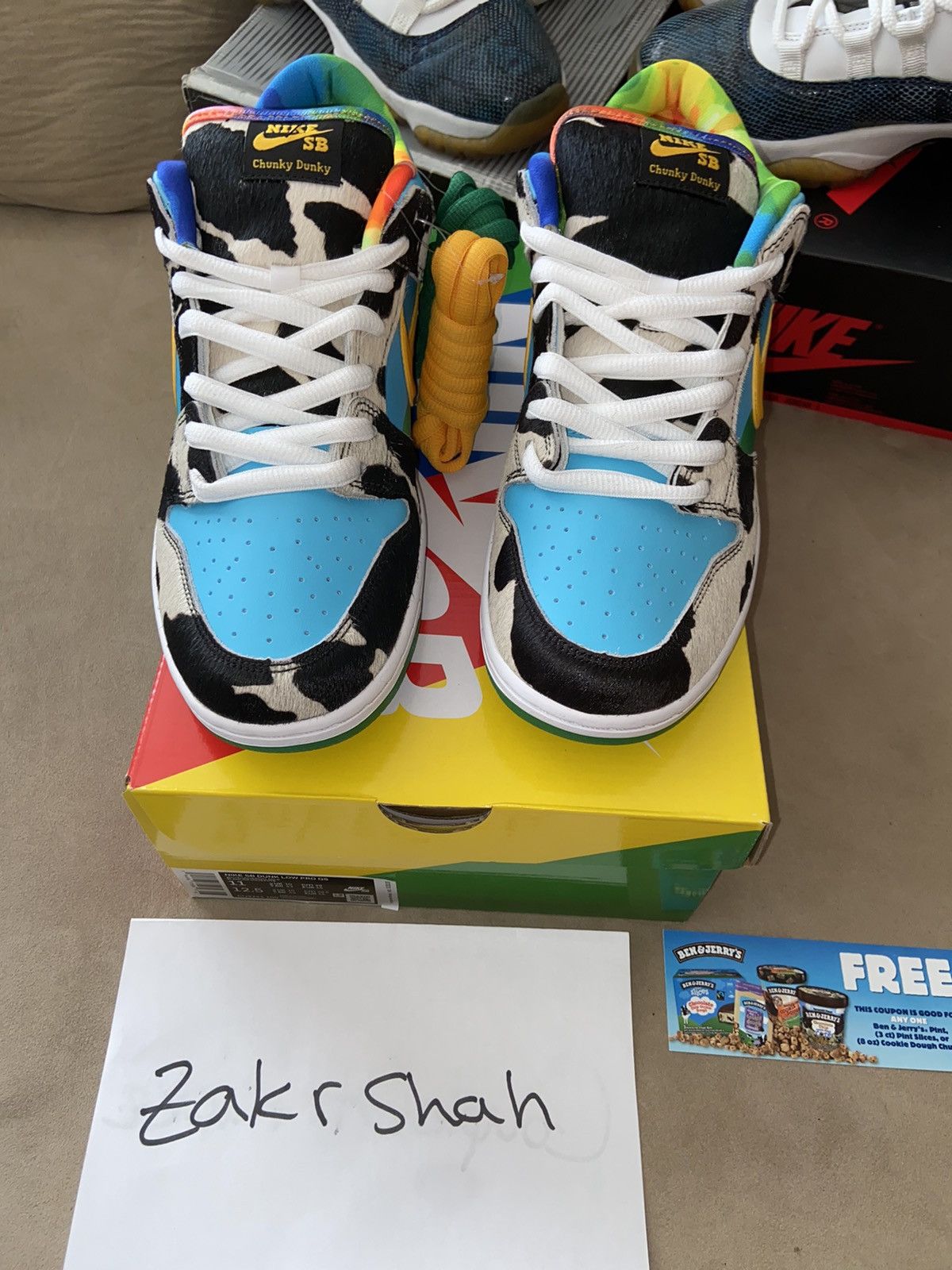 NIKE SB DUNK LOW BEN JERRY'S CHUNKY DUNKY DS sz11 SNKRS