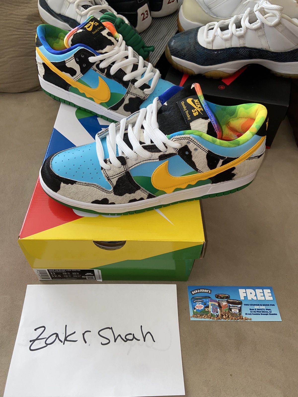 NIKE SB DUNK LOW BEN & JERRY’S CHUNKY DUNKY DS sz11 SNKRS