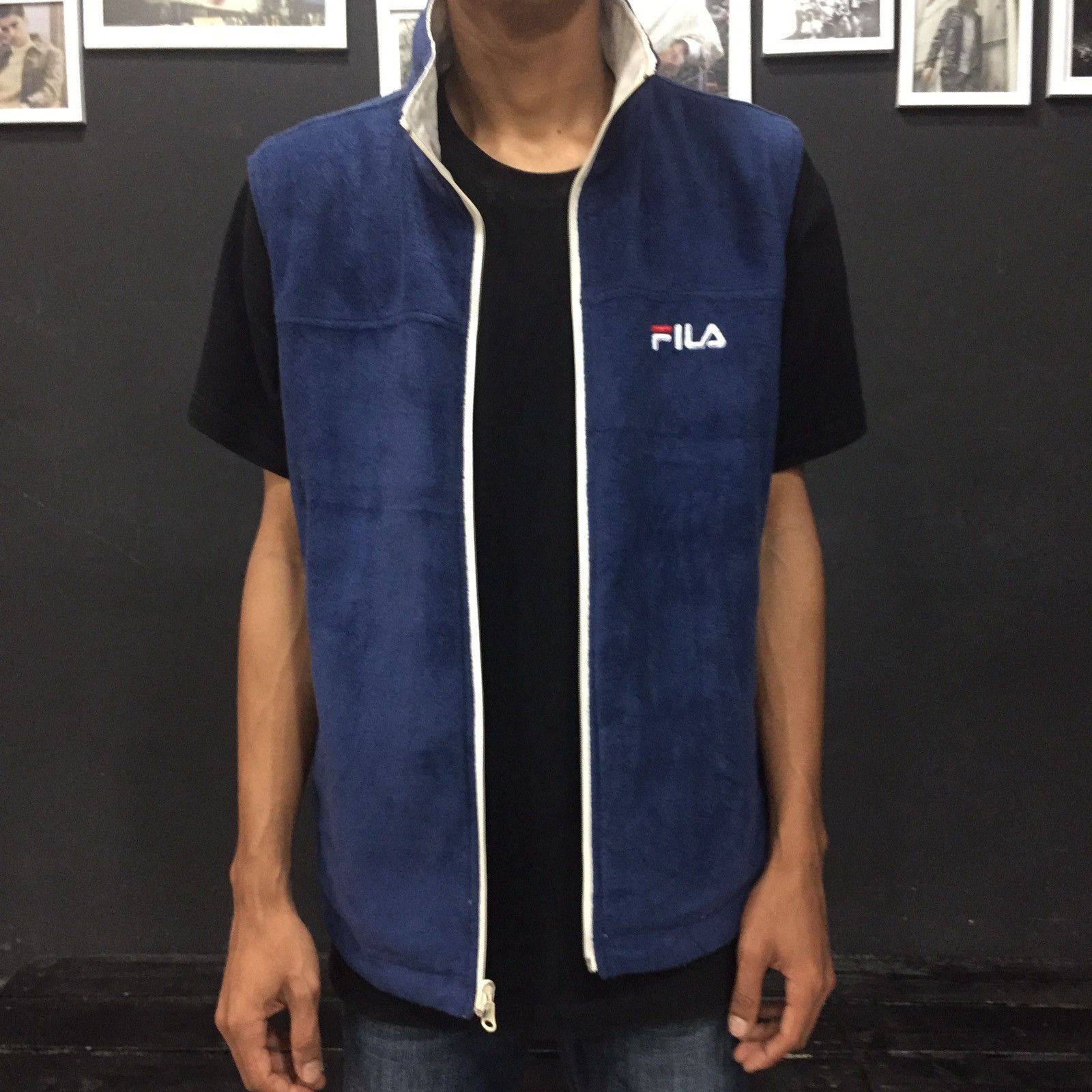 Fila vintage Reversible Vest Size US L / EU 52-54 / 3 - 4 Thumbnail