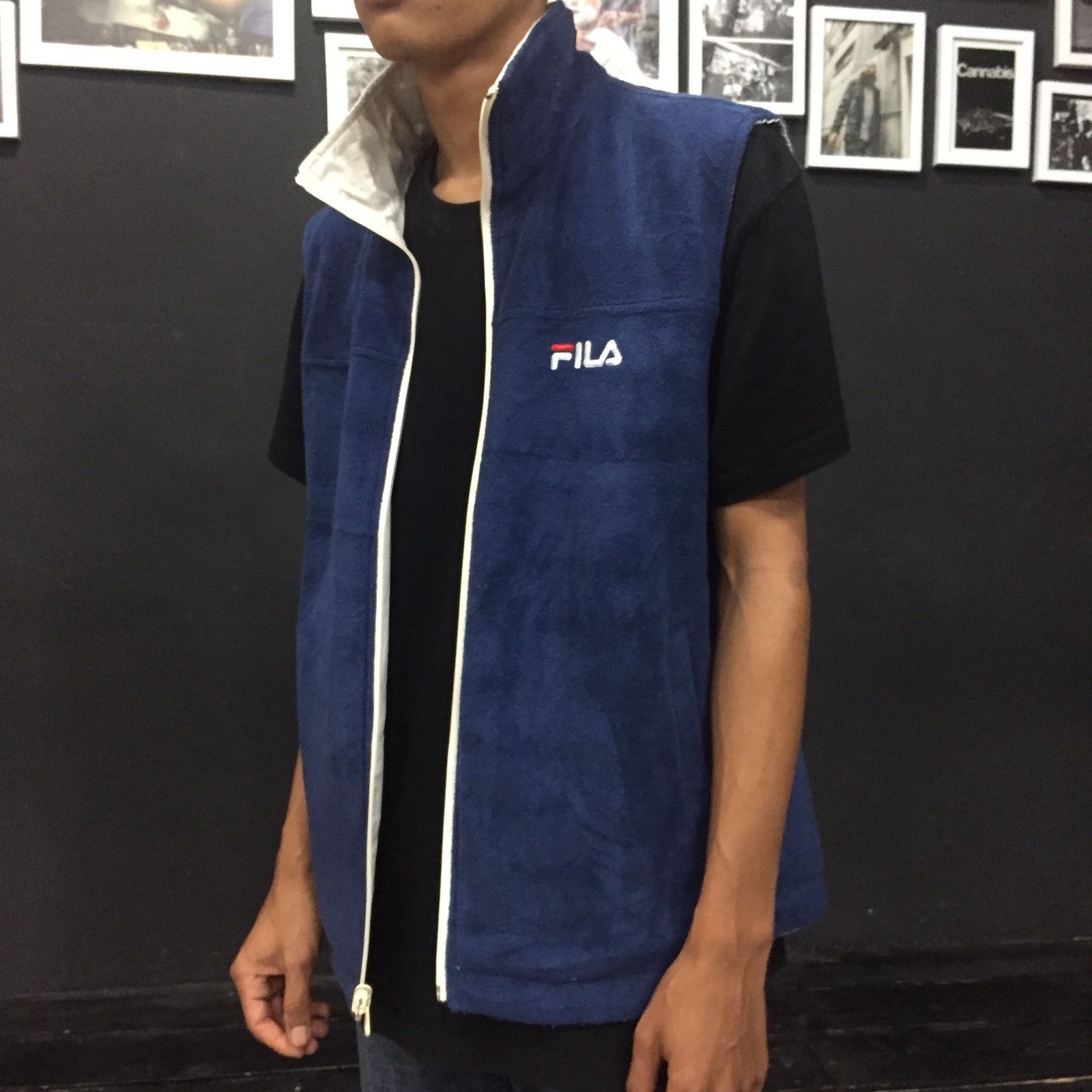 Fila vintage Reversible Vest Size US L / EU 52-54 / 3 - 5 Thumbnail