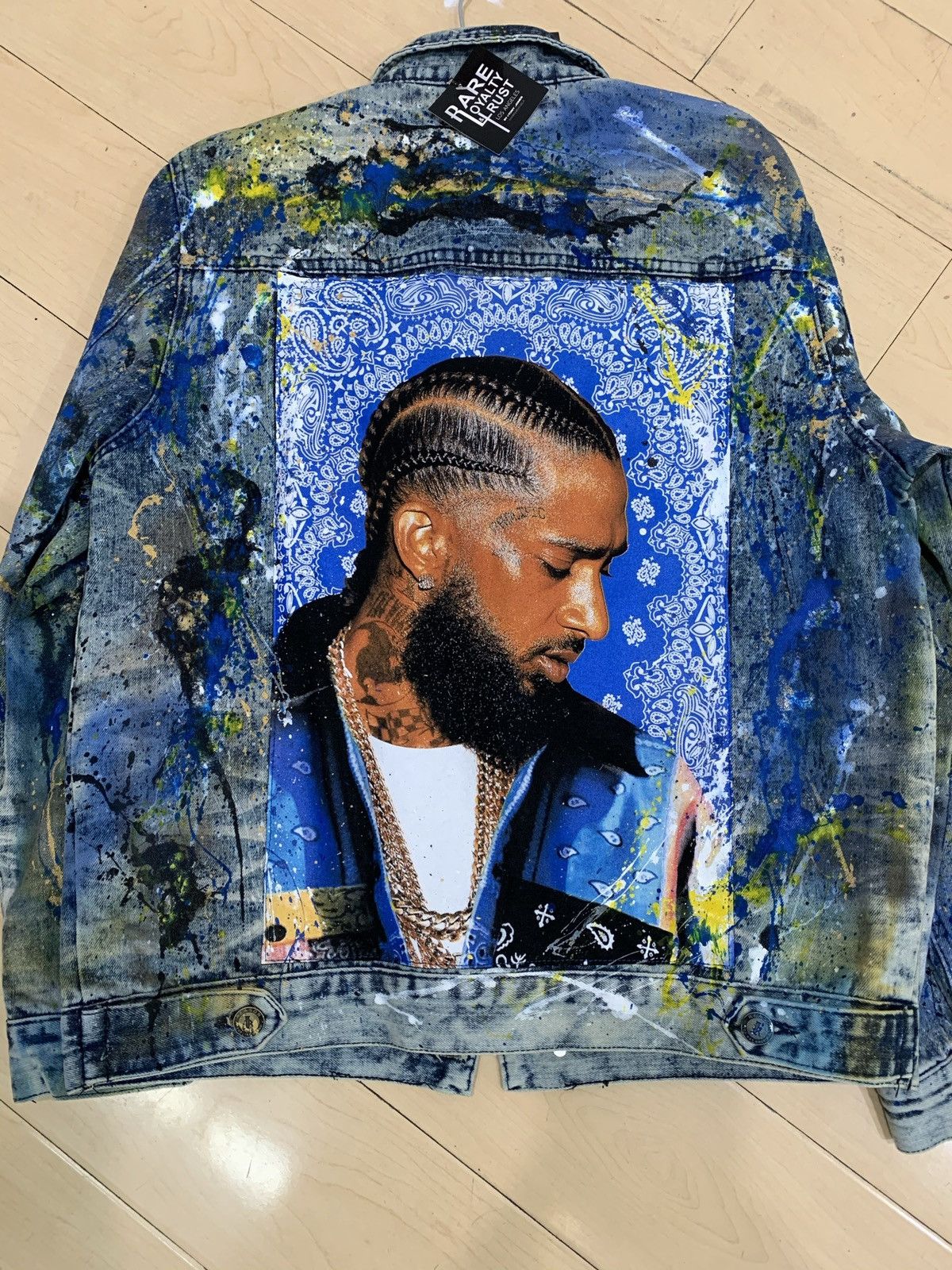 Rare Nipsey Hussle Custom Denim Jacket Grailed