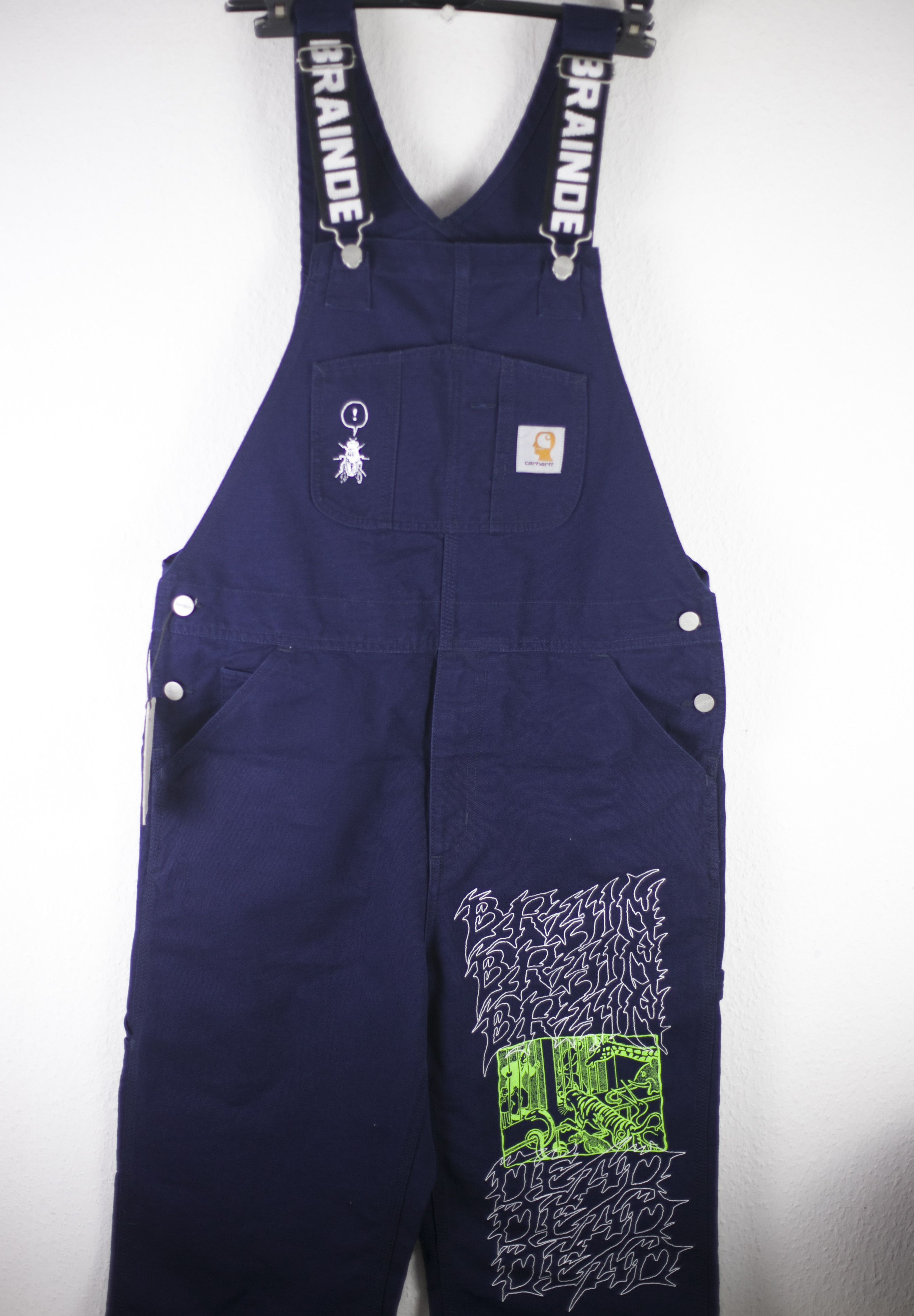 Brain Dead × Carhartt Wip NWT Carhartt WIP x Brain Dead Bib Overall Navy  Size XL | Grailed