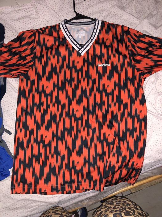 Supreme Supreme Striker Soccer Jersey Orange/Black | Grailed